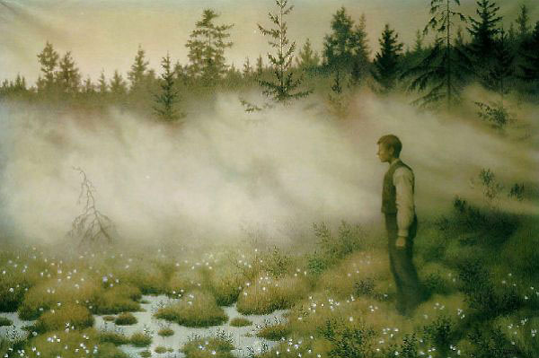 Night Time Walk in the Forest | Oil Painting Reproduction
