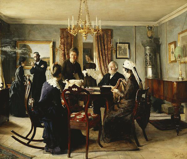 Afternoon Tea by Peter Ilsted | Oil Painting Reproduction