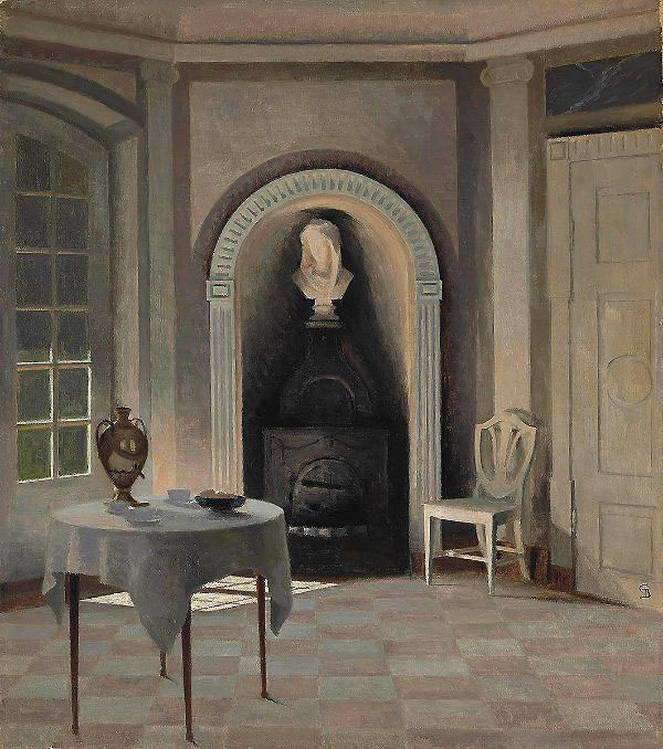 Dining Room at Liselund Castle 1917 | Oil Painting Reproduction