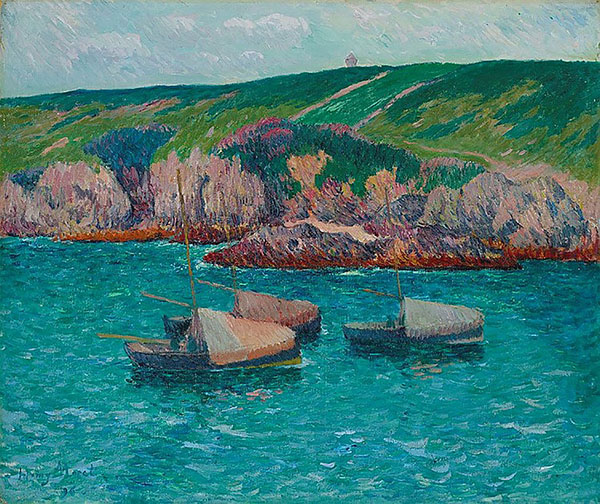 Boats in Doelan by Henry Moret | Oil Painting Reproduction