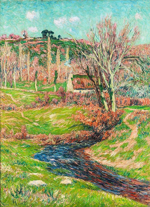 Country House near a Stream in Brittany 1905 | Oil Painting Reproduction