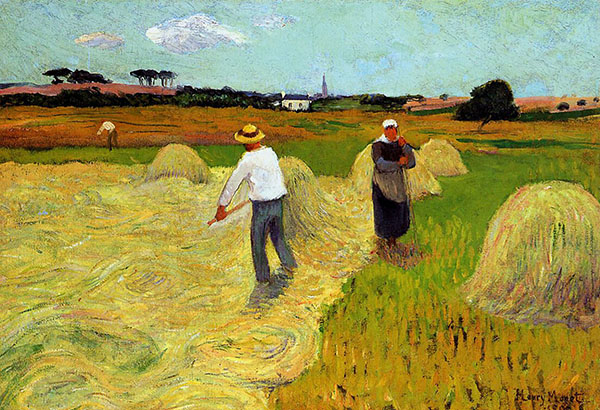 Haymaking 1893 by Henry Moret | Oil Painting Reproduction