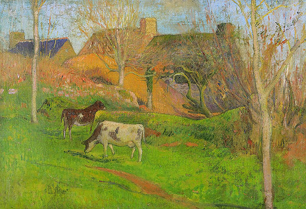 Landscape in Pont Aven by Henry Moret | Oil Painting Reproduction