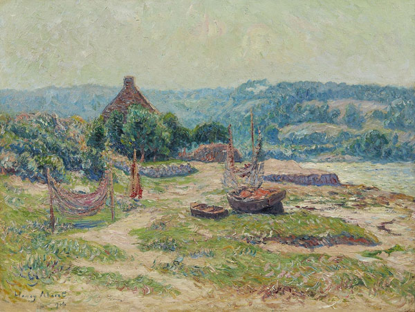 Le Guilly Fishing Port 1904 by Henry Moret | Oil Painting Reproduction