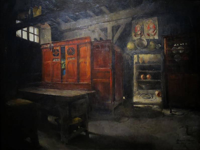 Breton Interior 1882 by Harriet Backer | Oil Painting Reproduction