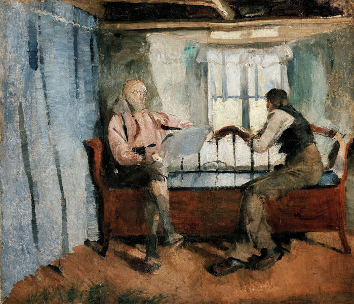 Farm Interior 1886 by Harriet Backer | Oil Painting Reproduction