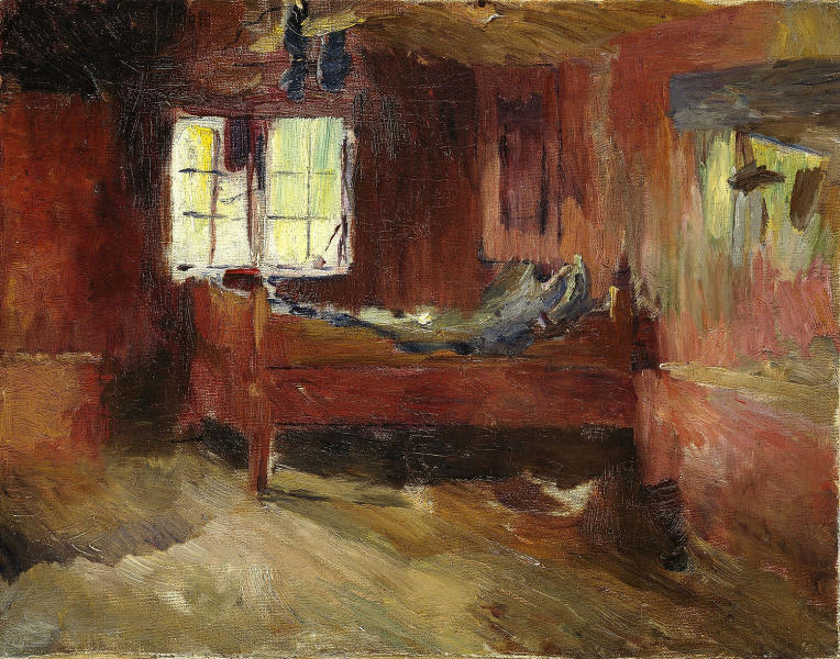 Farm Interior Stralsjohaugen 1893 | Oil Painting Reproduction