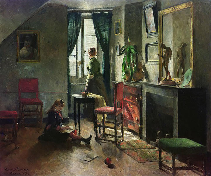 Interior with Figures from Paris 1886 | Oil Painting Reproduction