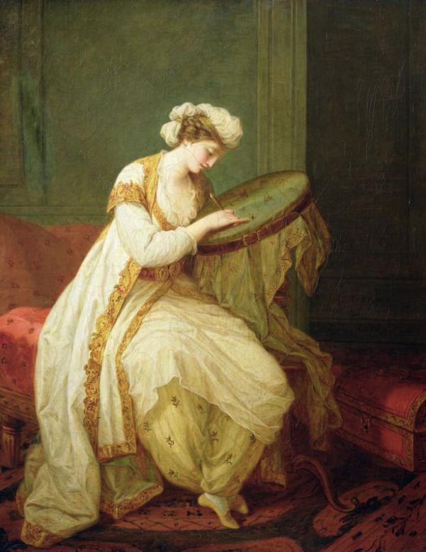 A Turkish Woman 1773 by Angelica Kauffman | Oil Painting Reproduction