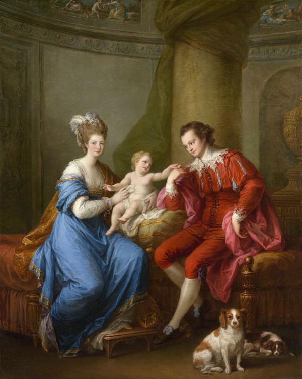 Edward Smith Stanley With His First Wife And Their Son | Oil Painting Reproduction