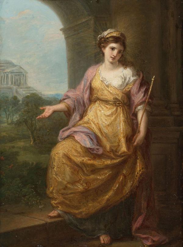 Female Allegory by Angelica Kauffman | Oil Painting Reproduction