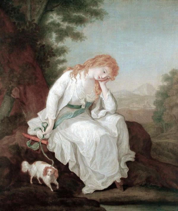 Maria Of Moulines by Angelica Kauffman | Oil Painting Reproduction