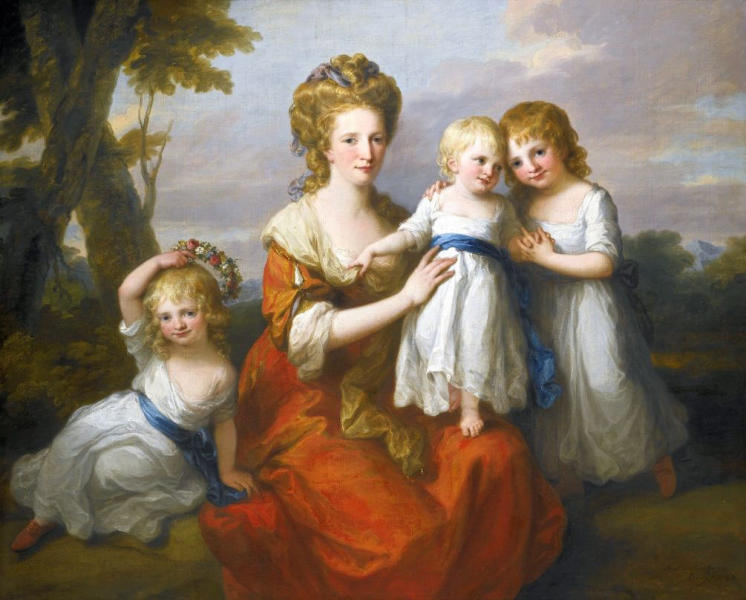 Mary May With Her Three Daughters | Oil Painting Reproduction