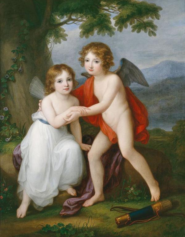 Plymouth Siblings As Amor And Psyche | Oil Painting Reproduction