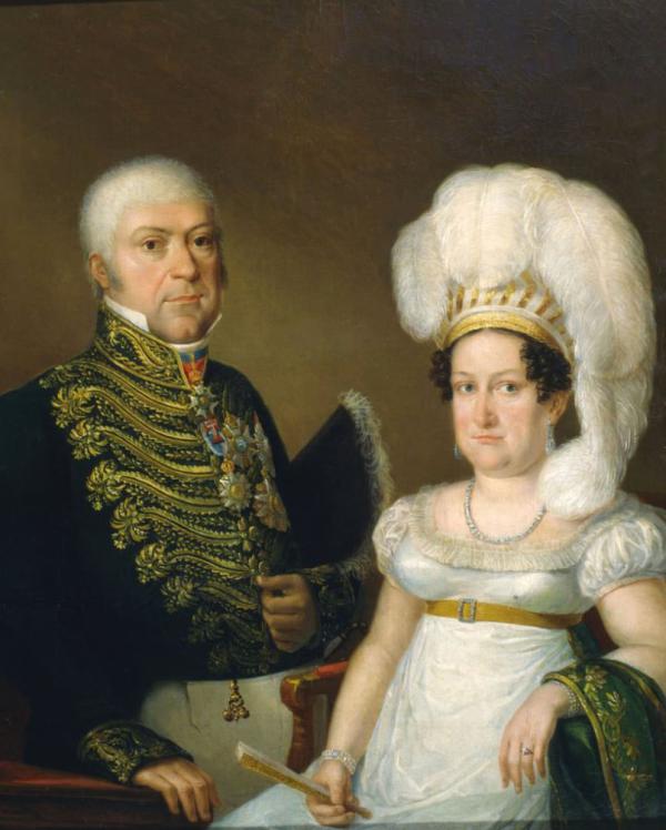 Portrait Of A General And His Wife | Oil Painting Reproduction