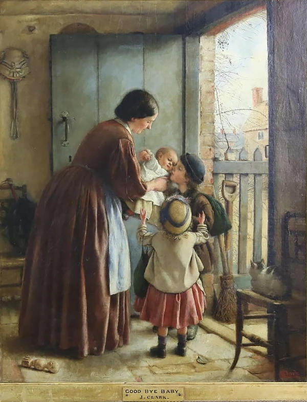 Good Bye Baby by Joseph Clark | Oil Painting Reproduction