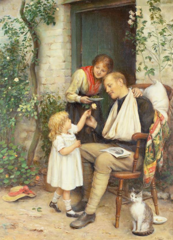 Home From The War 1901 by Joseph Clark | Oil Painting Reproduction