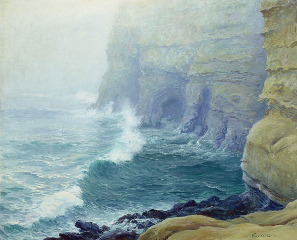 Lifting Fog, La Jolla Cliffs by Guy Rose | Oil Painting Reproduction