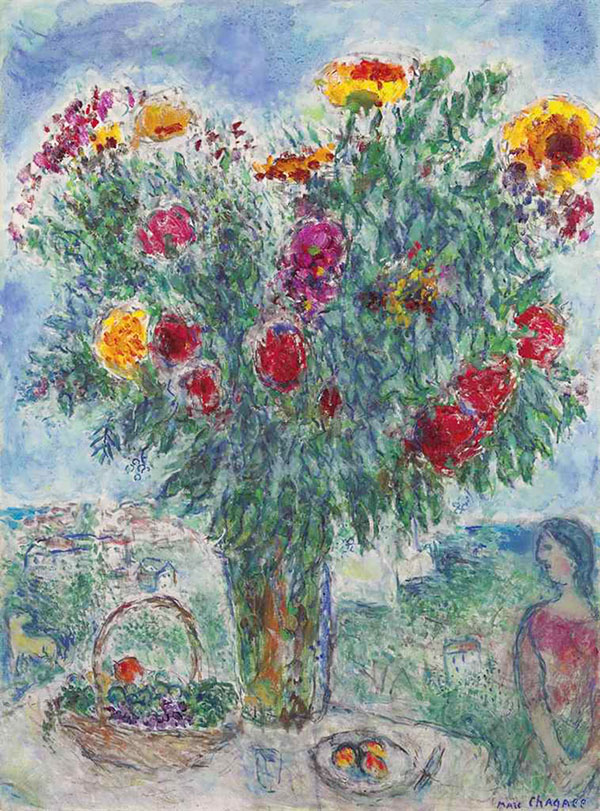 Le Grand Bouquet 1978 by Marc Chagall | Oil Painting Reproduction