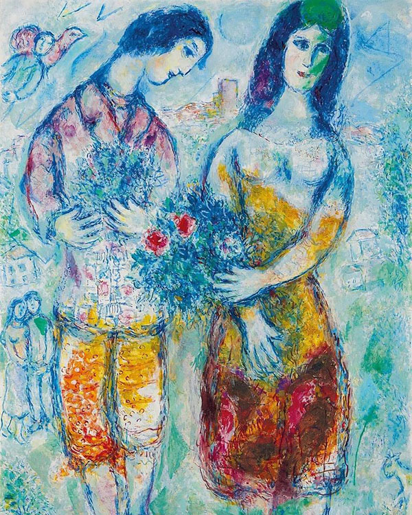 Les Paysans 1971 by Marc Chagall | Oil Painting Reproduction