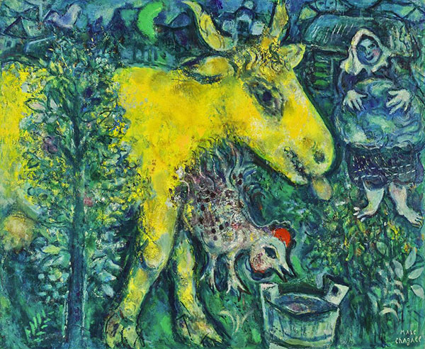 The Fermyard 1954 by Marc Chagall | Oil Painting Reproduction