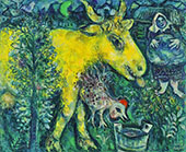 The Fermyard 1954 By Marc Chagall