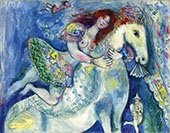 The Squire Dancer at the Circus 1929 By Marc Chagall