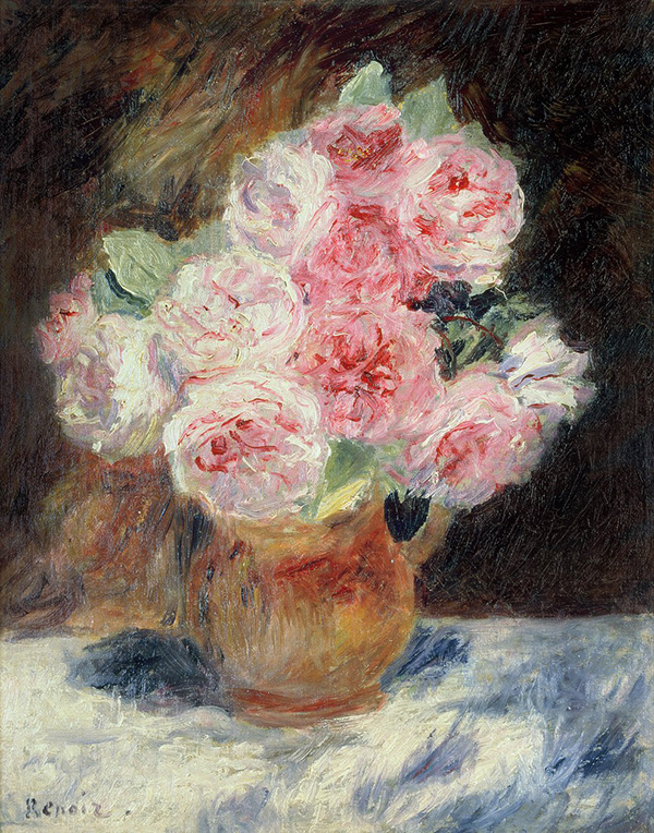 Roses 1878 by Pierre Auguste Renoir | Oil Painting Reproduction