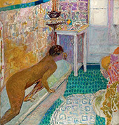 Getting Out of the Bath By Pierre Bonnard