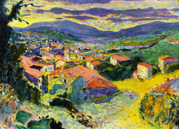 Landscape at Le Cannet 1938 by Pierre Bonnard | Oil Painting Reproduction