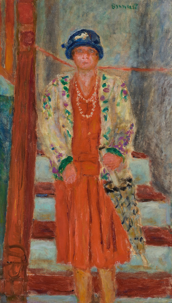 La Robe Rouge 1927 by Pierre Bonnard | Oil Painting Reproduction