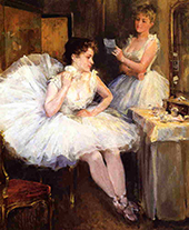 The Ballet Dancers 1885 By Willard Leroy Metcalf