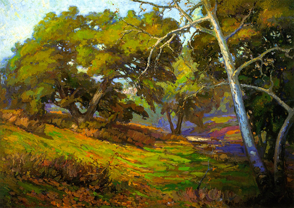 In the Shade of the Arroyo by Franz Bischoff | Oil Painting Reproduction