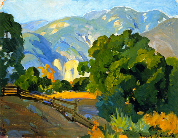 Mountain Fence by Franz Bischoff | Oil Painting Reproduction