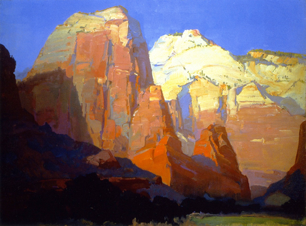 Pinnacle Rock Utah by Franz Bischoff | Oil Painting Reproduction