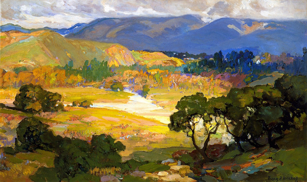 The Arroyo Seco Pasadena by Franz Bischoff | Oil Painting Reproduction