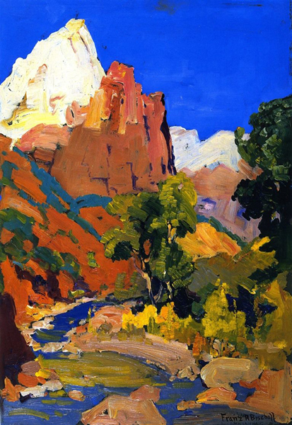 Zion National Park by Franz Bischoff | Oil Painting Reproduction