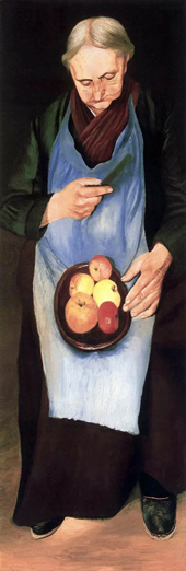 Old Woman with Apples 1894 By Tivadar Kosztka Csontvary