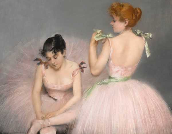 Dancers 1894 by Pierre Carrier Belleuse | Oil Painting Reproduction