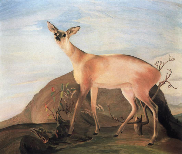 Deer 1893 by Tivadar Kosztka Csontvary | Oil Painting Reproduction