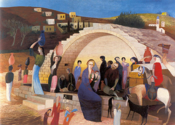 Maria's Well in Nazareth 1908 | Oil Painting Reproduction