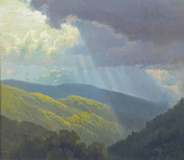 Approaching Storm in the Sierra Nevadas By William Bradford