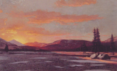 Winter Sunset By William Bradford