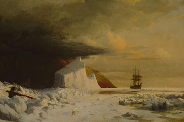 An Arctic Summer Boring Through the Pack in Melville Bay | Oil Painting Reproduction