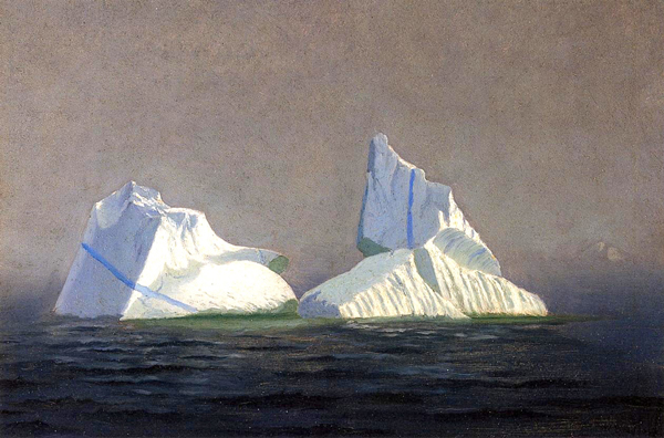 Icebergs by William Bradford | Oil Painting Reproduction