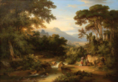 View of Subiaco By August Ahlborn