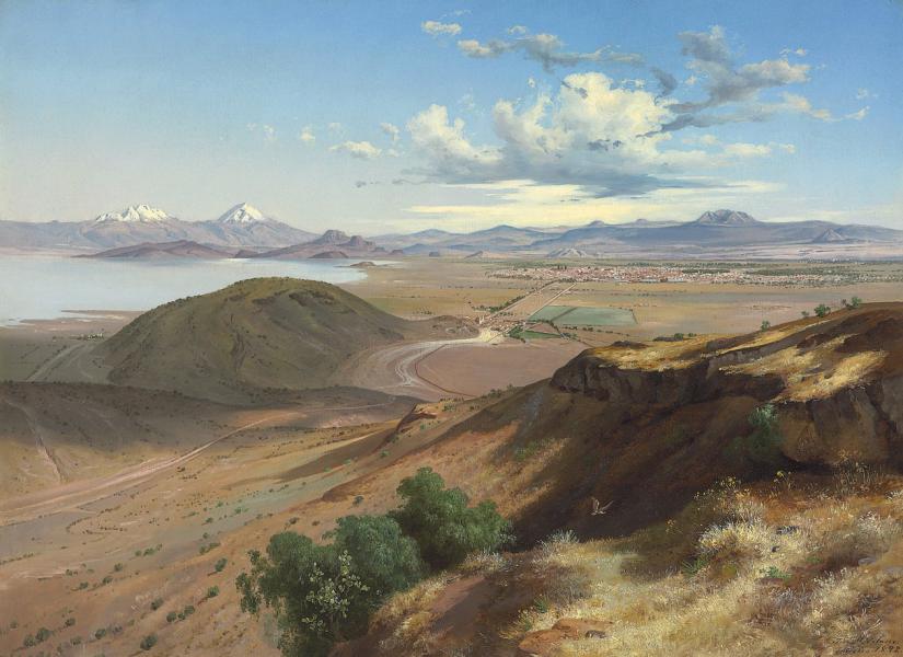 Valley of Mexico from the Hill of Saint Isabel 1892 | Oil Painting Reproduction