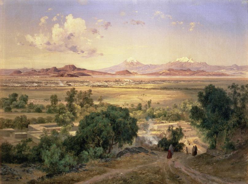 The Valley of Mexico from the Low Ridge of Tacubaya | Oil Painting Reproduction