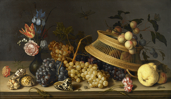 Still Life of Flowers Fruit Shells and Insects c1629 | Oil Painting Reproduction