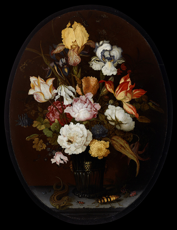 Still Life of Flowers in a Glass Vase 1624 | Oil Painting Reproduction